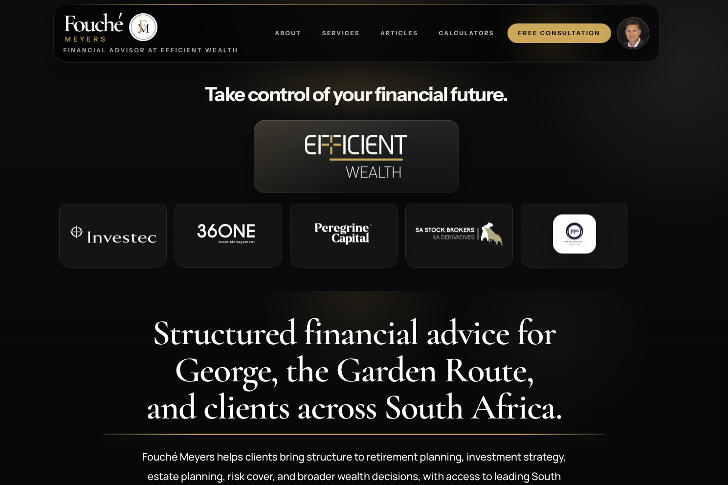 Fouche Meyers website screenshot